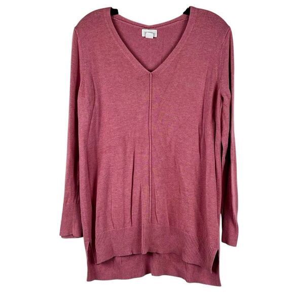 Old Navy Women’s Pink V-neck Sweater Large - Picture 1 of 11